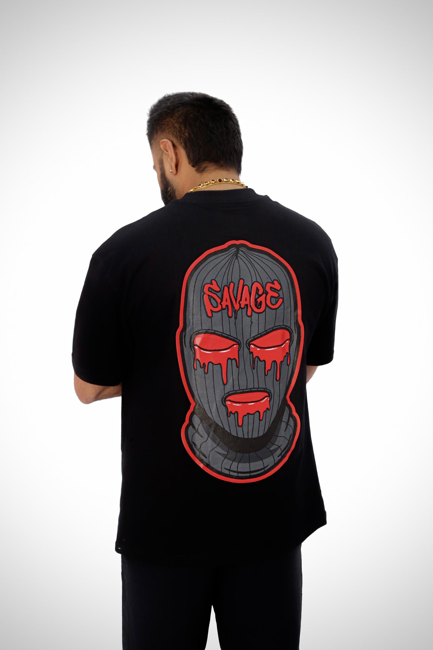 Savage red masked