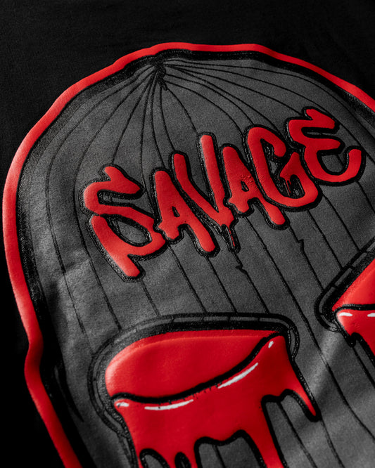 Savage red masked